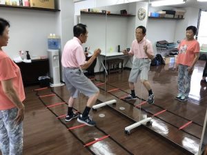 ラダー練習の様子